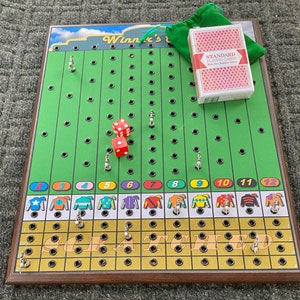 PERSONALIZED Magnetic Horse Race Board Game - 'winner's Circle ...