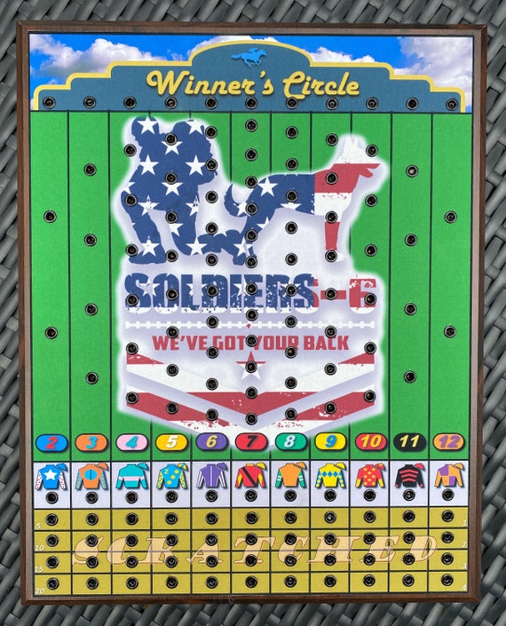 FULL CUSTOM Horse Race Board Game 'winner's Etsy