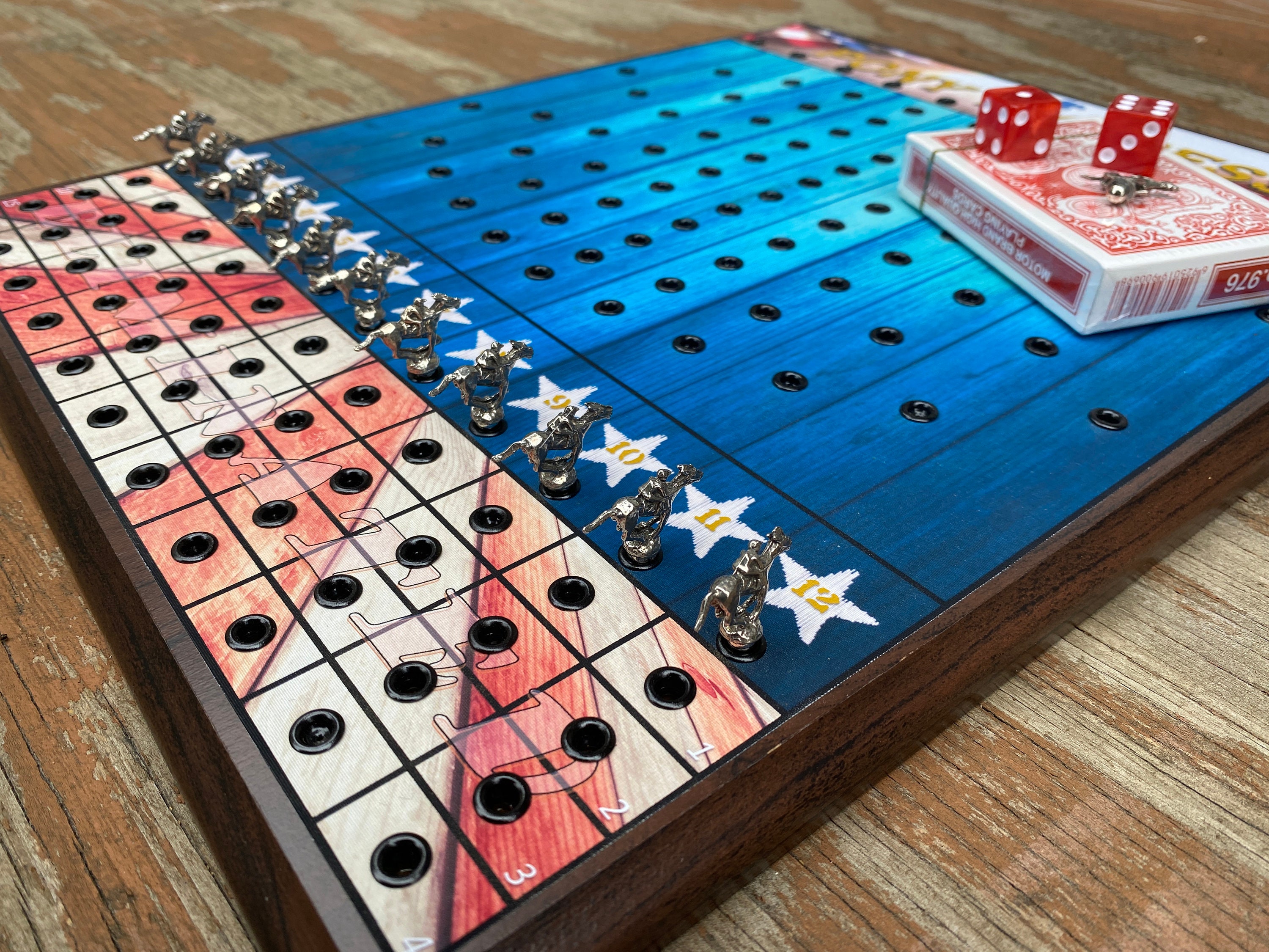 Horse Race Board Game 'pony Express' Etsy