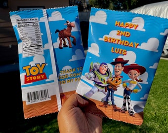 Custom Toy Story Chip Bags: Birthday Party Favors