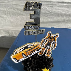 Transformers birthday centerpieces, transformer party favors, transformers party
