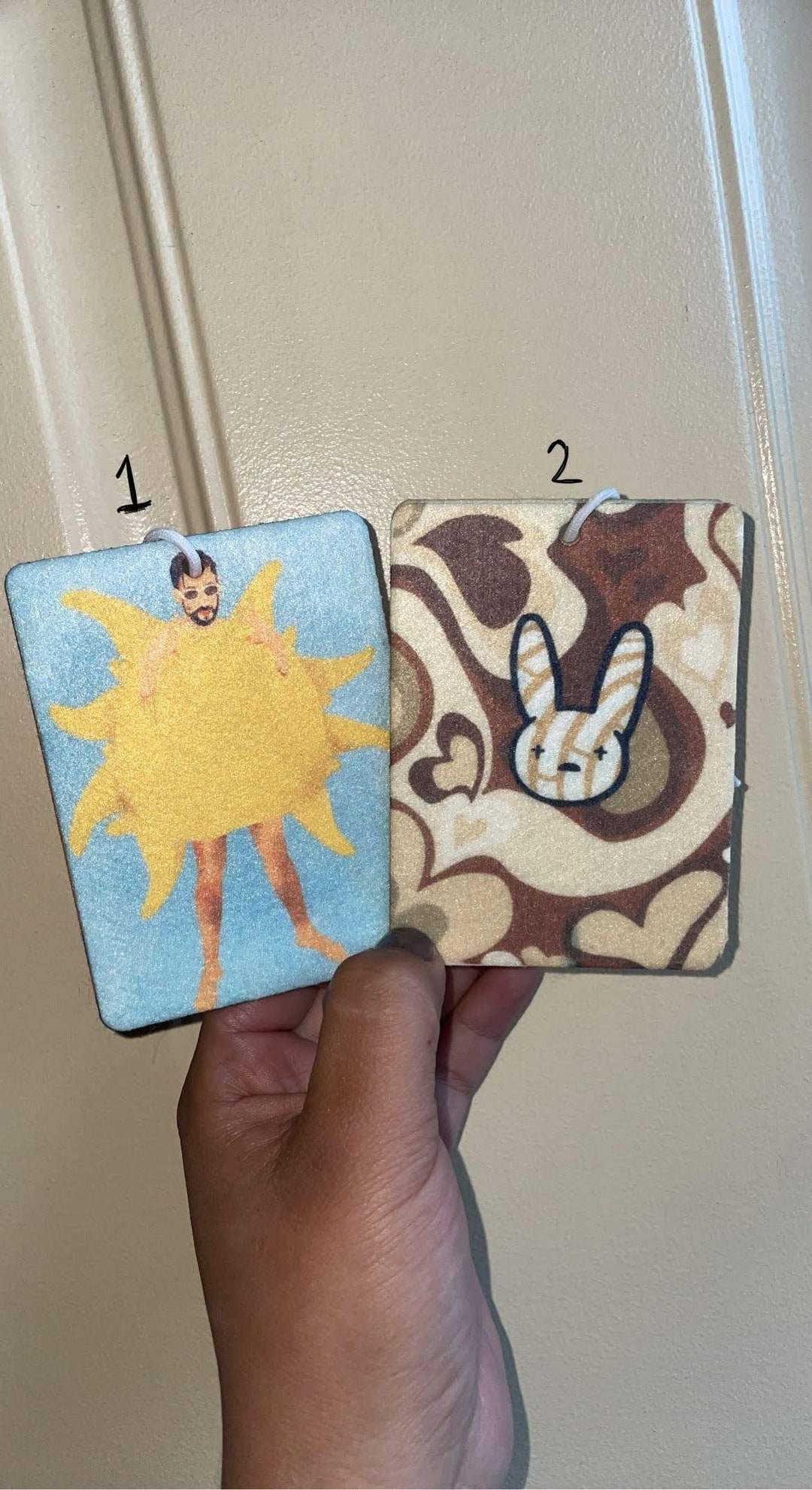 Bad Bunny Air Freshener Custom Air Freshener Bad Bunny Car Etsy