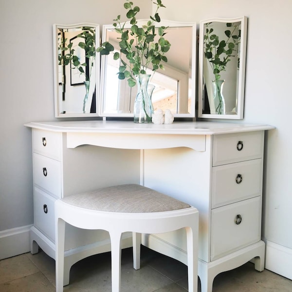 Corner Dressing Table Etsy UK
