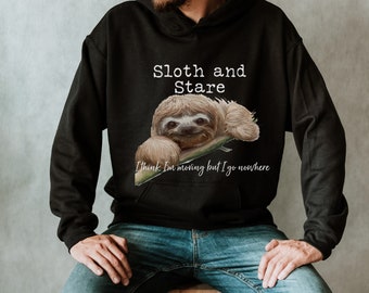 Sudadera con capucha de perezoso divertida, suéter perezoso, sudadera con capucha de día perezosa, sudadera para dormir, jersey de perezoso, suéter de día perezoso, sudadera con capucha de perezoso, sudadera de perezoso