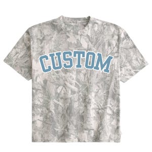 Camo-Shirt, individuelles College-Shirt, individuelles Camo-Muster, individuelles Shirt mit Aufdruck