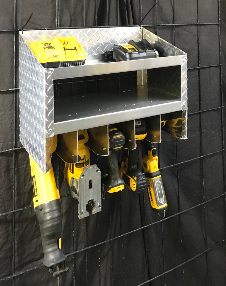 Cordless Drill Holder and Charging Station for 5 Tools Etsy