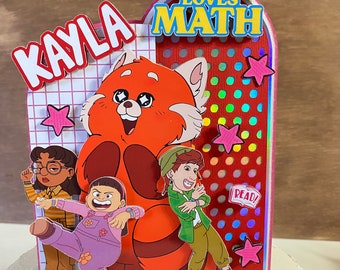 Turning Red cake topper / Turning Red party decorations / Turning Red party supplies / turning Red cake decor / Turning Red Decorations