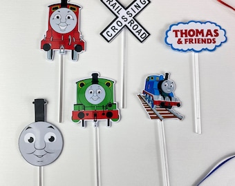 Thomas and friends cupcake topper, Thomas and friends party decorations, Thomas and Friends centerpiece