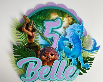 Raya cake topper, Raya Party Decorations, Raya and the last dragon party supplies, Raya Centerpiece