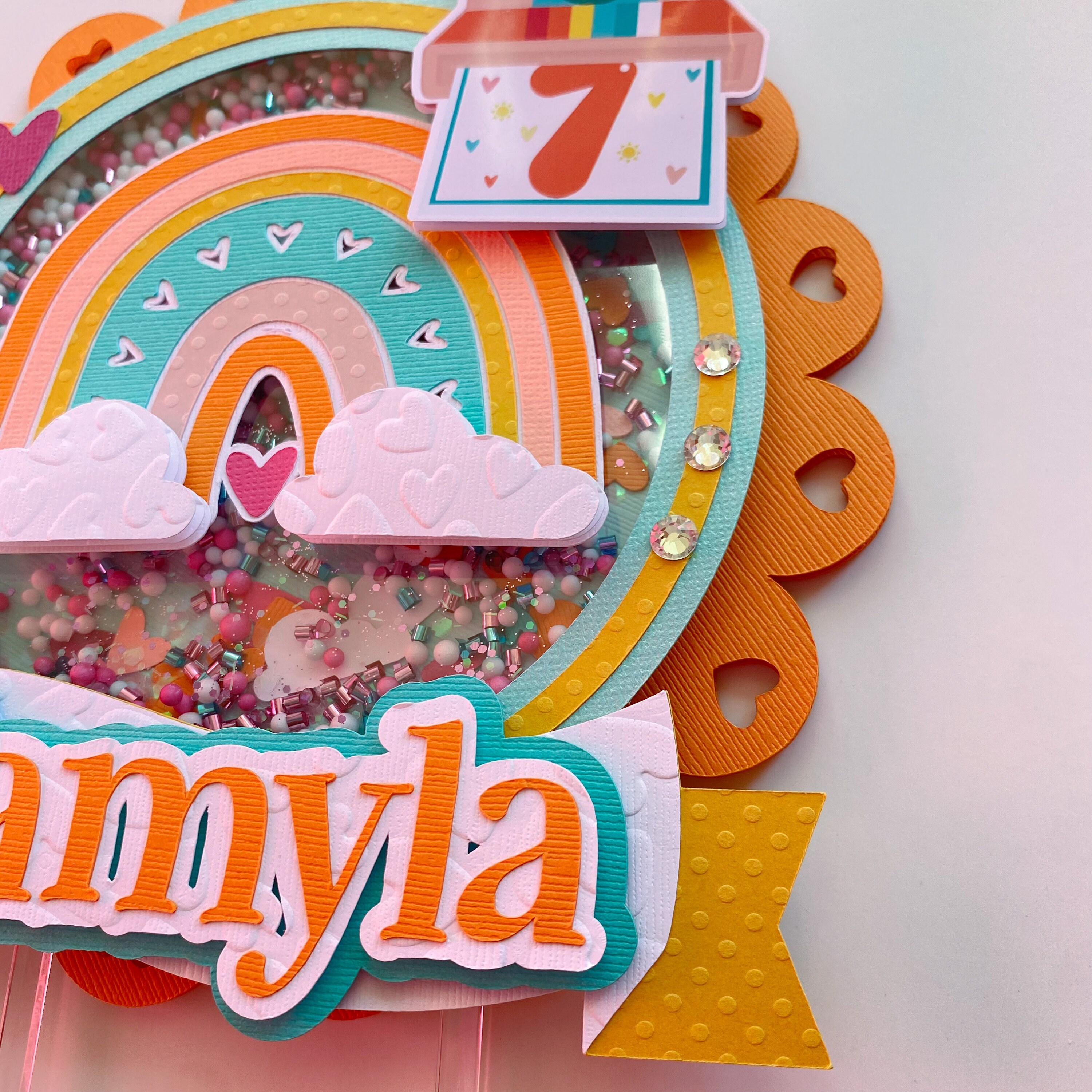 Rainbow Cake Topper, Boho Party Decorations, Rainbow Party Supplies ...