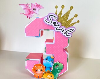 Dinosaur 3d letter, Dinosaur centerpiece, Dino birthday party, girl dinosaur, dinosaur personalized letter, party decorations, Birthday
