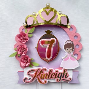 Princess cake topper, Princess Party Decorations, Princess party supplies, Princess Centerpiece