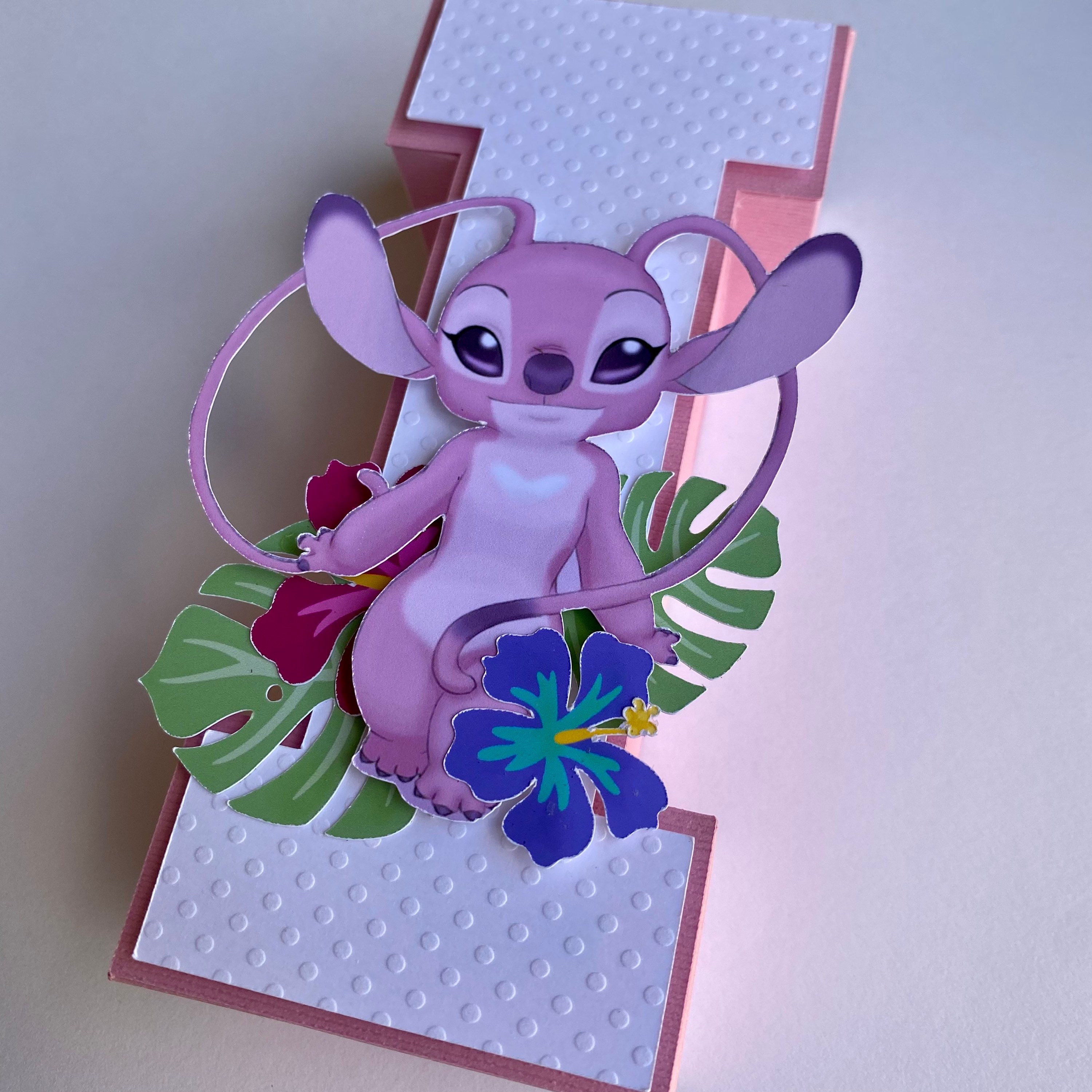 Box décoration personnalisée anniversaire Stitch et Angel, DF Events