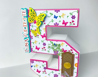 Encanto Birthday Party Centerpiece: Personalized 3D Letter