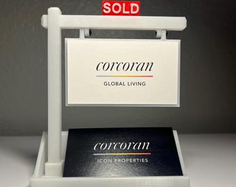 Real Estate Agent Business Card Holder | Realtor Business Card Display | Gift for Real Estate Agent | Open House