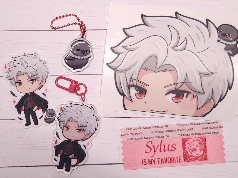 Sylus Sticker LADS Sylus Merch Bundle | Sticker, Keychain, Mini Charm, Decal + Ribbon ...