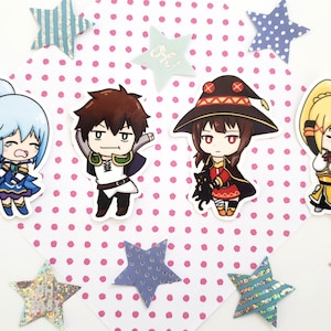 KonoSuba Dance Laminated Stickers
