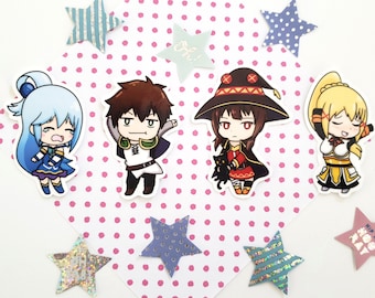 KonoSuba Dance Laminated Stickers