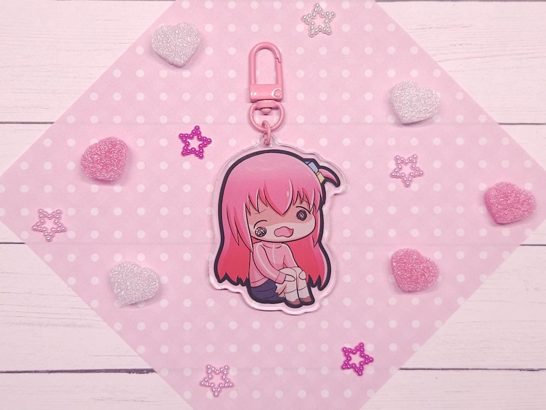 Bocchi Acrylic Keychain Charm - Etsy
