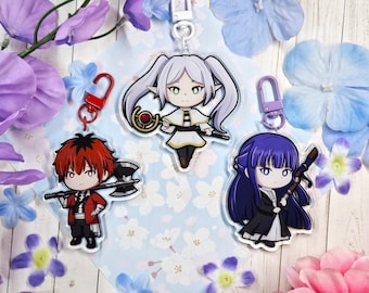 Beyond the journey's end Elf Girl Anime Acrylic Keychain- Elf, Fern, and Stark