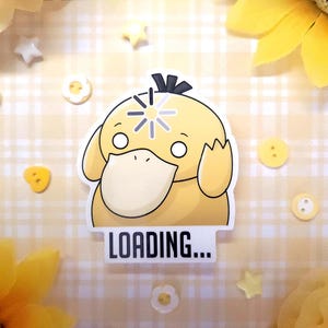 Confused Loading Duck Sticker - Etsy