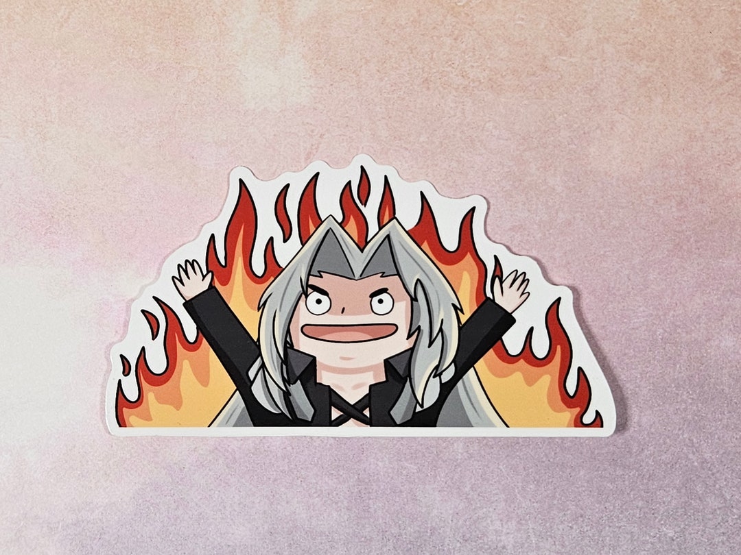 Angel Sticker Meme One Winged Angel Meme Sticker | Weatherproof, Waterproof, & UV ...