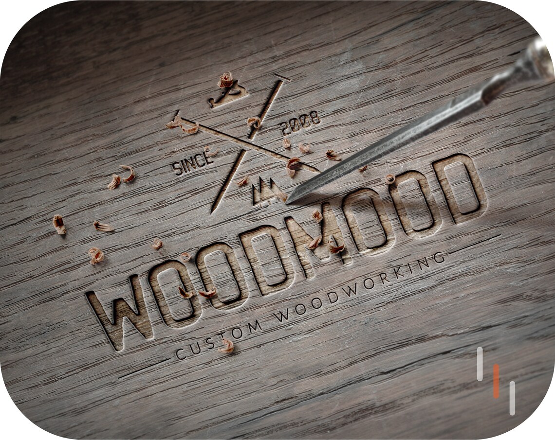 Woodworking Logo Design and Branding Wood Wood Craft Logo Etsy
