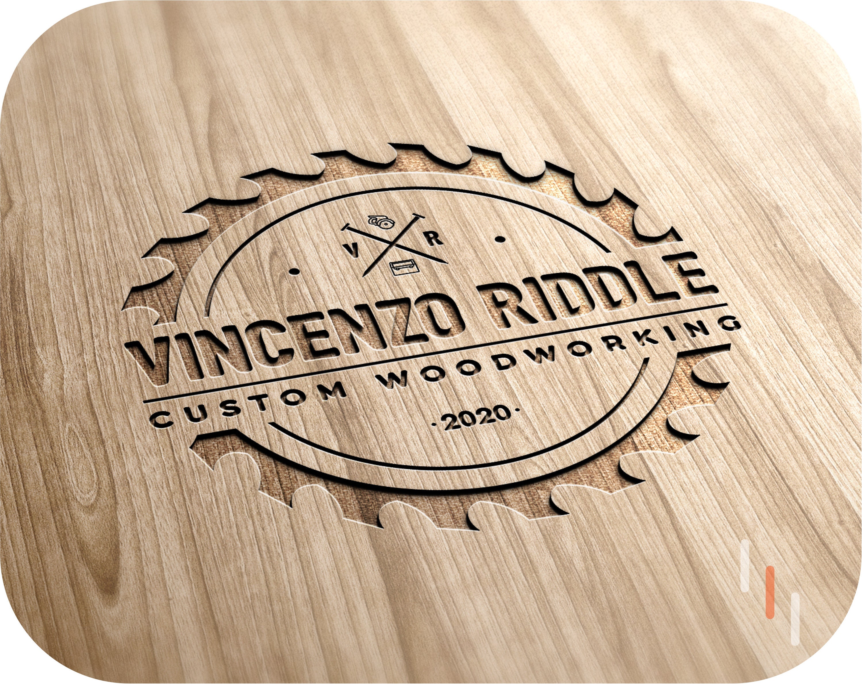 Custom Wood Logo Design And Watermark Custom Wood Logo Etsy