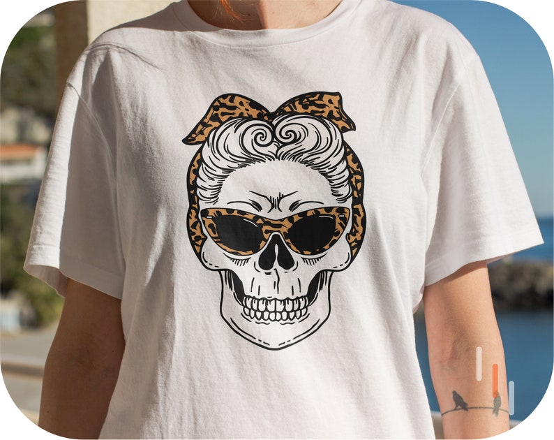 Download Leopard Skull Svg Skull Hair Band Svg Cheetah Animal Print ...