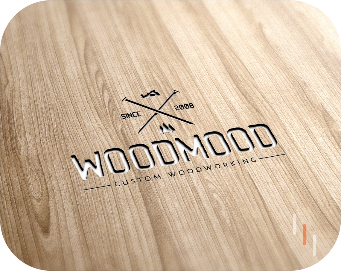 Woodworking Logo Design and Branding Wood Wood Craft Logo Etsy