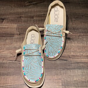 custom leather hey dude shoes