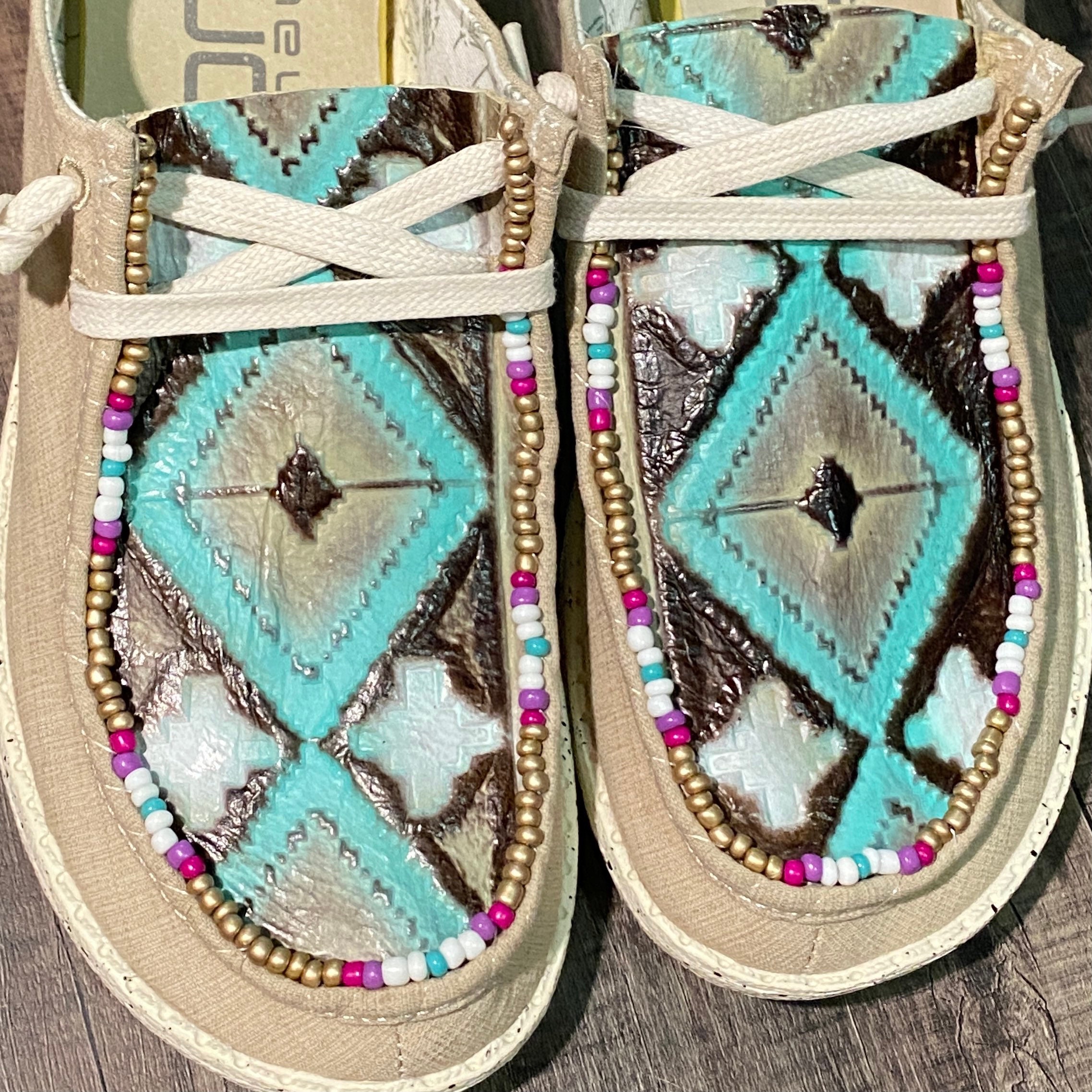 custom leather hey dude shoes
