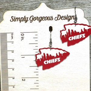 Chiefs city earrings