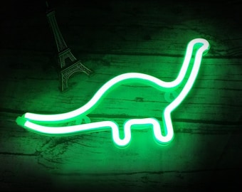 Green Neon Sign Etsy
