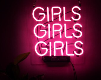 girls light up sign