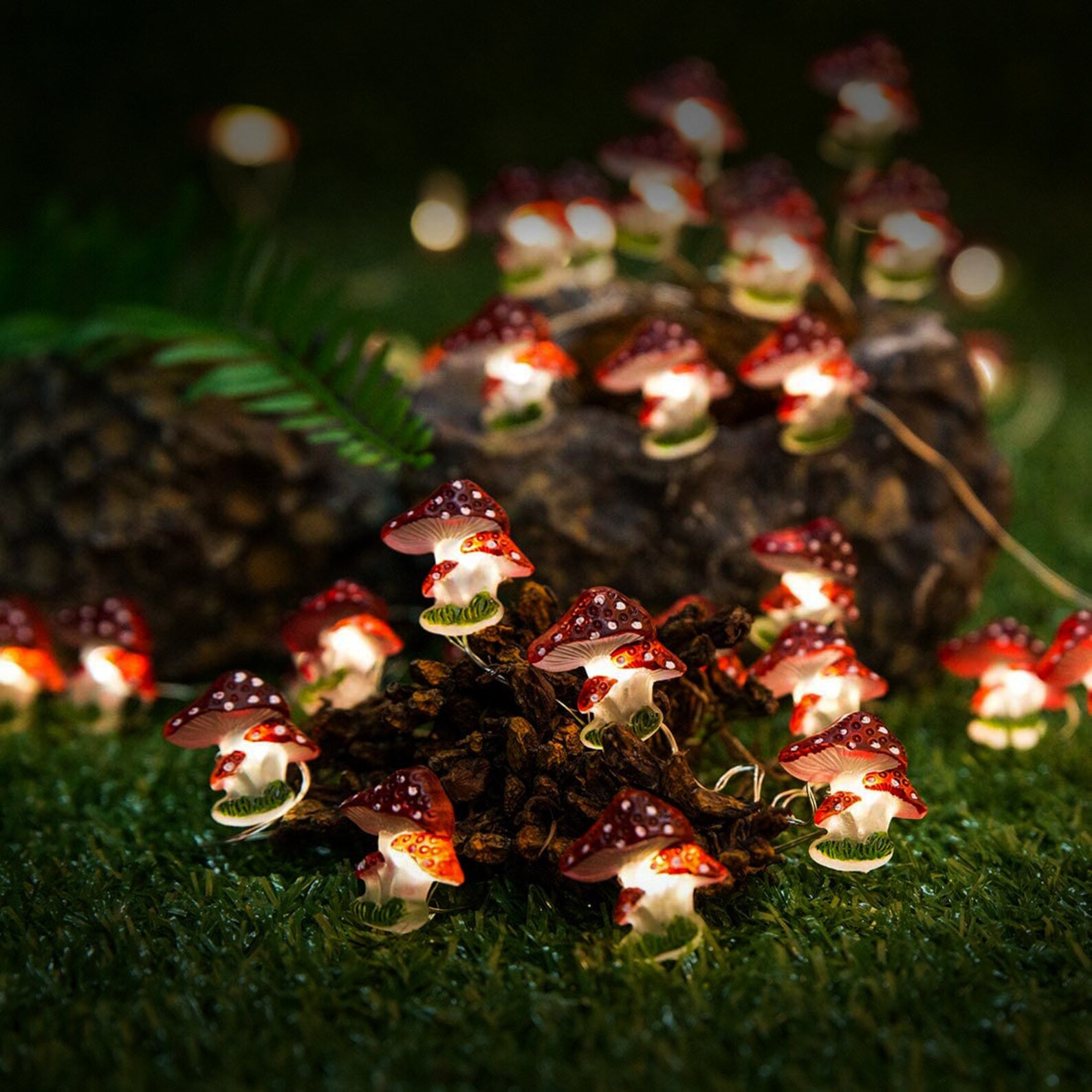Cute Mushroom String Lights Mushroom Fairy Lights Etsy