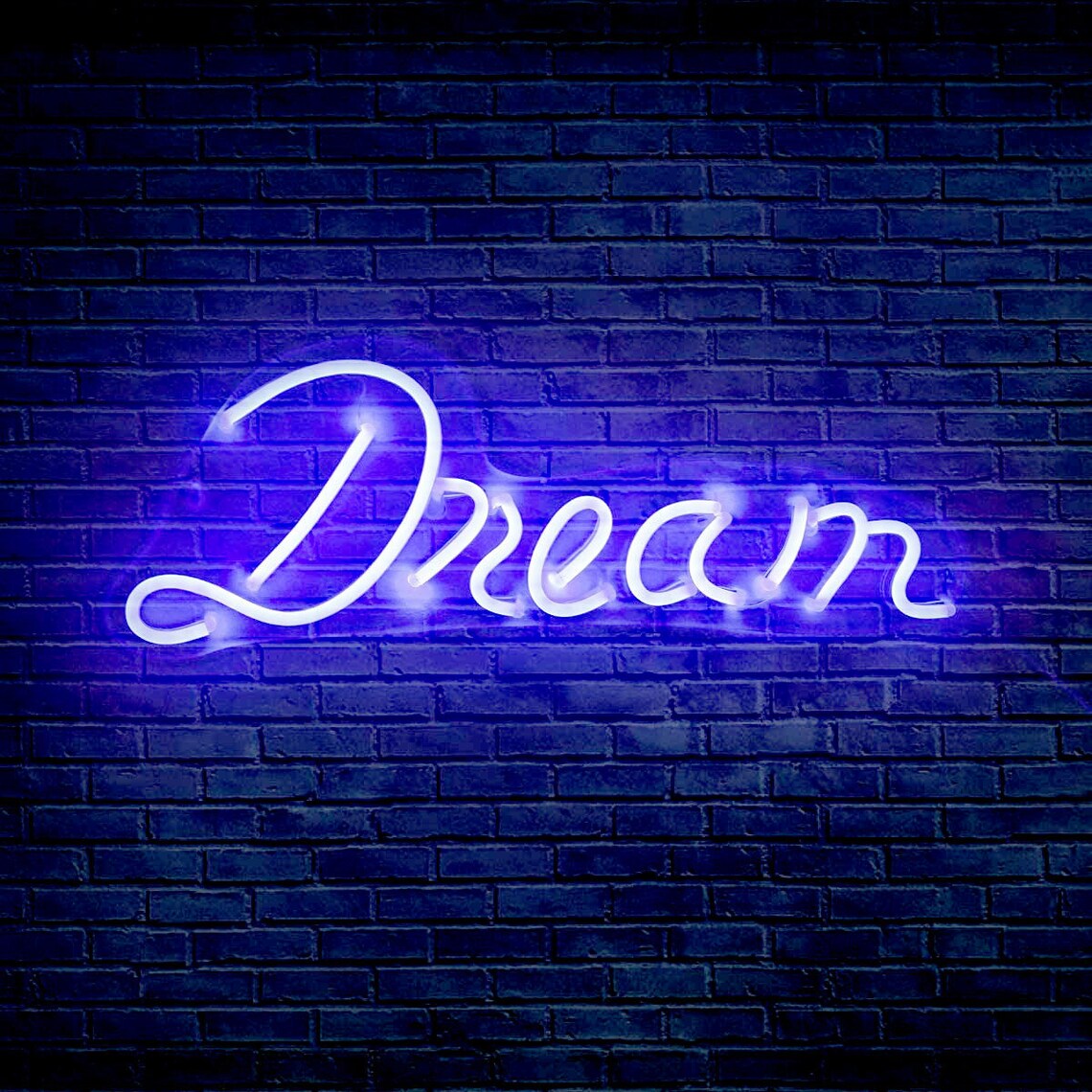 Large Dream Neon Led Sign Dream Neon Wall Light Etsy