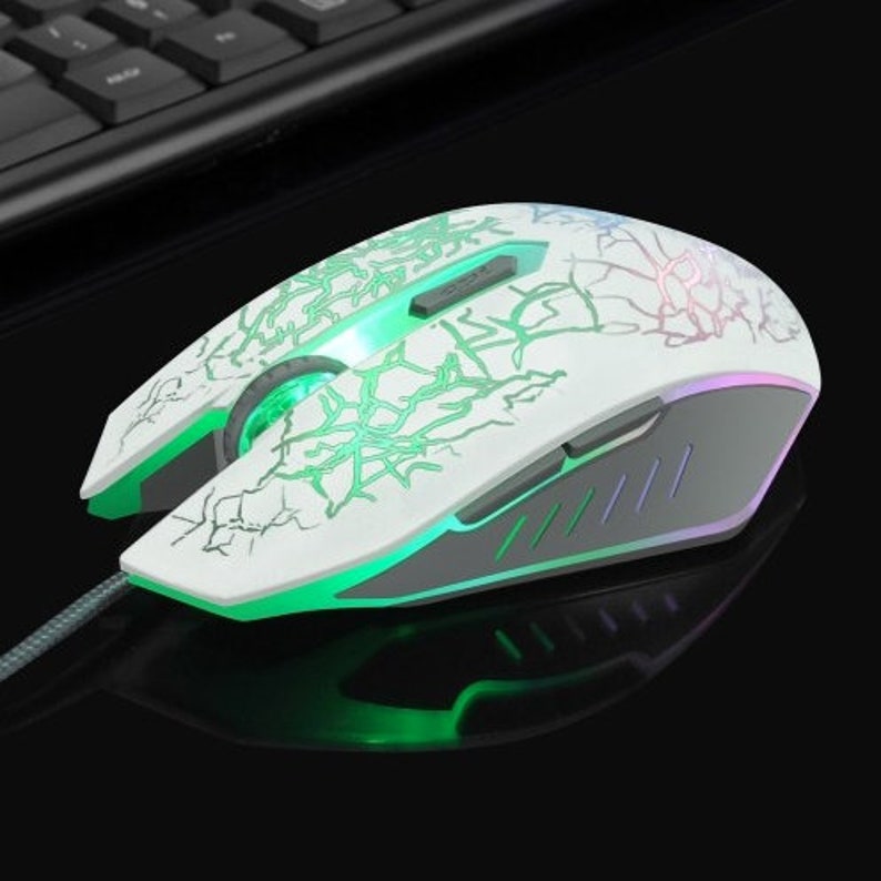 LED Rainbow Custom Gaming Mouse Etsy