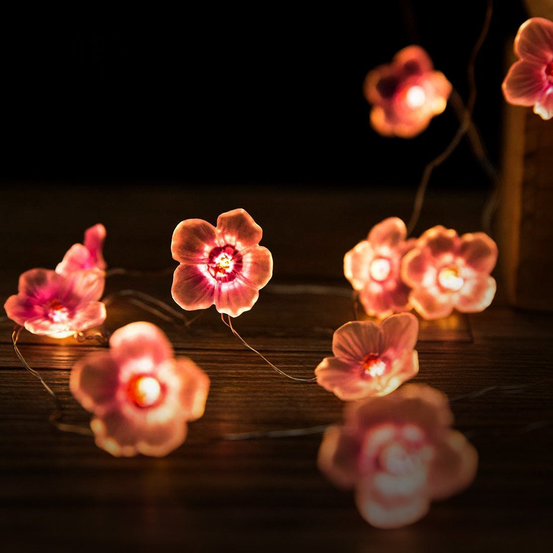 Cherry Blossom Flower Lights Hanging String Lights Etsy