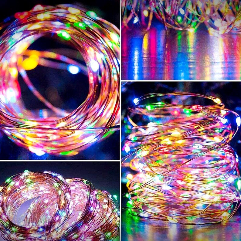 Cute Rainbow String Lights Rainbow Hanging String Lights Etsy