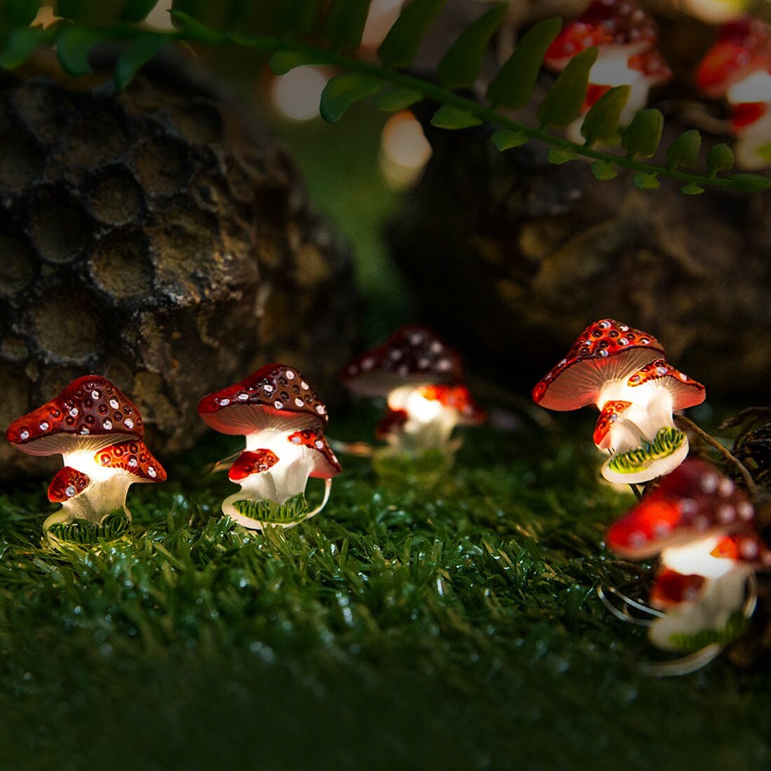 Cute Mushroom String Lights Mushroom Fairy Lights Etsy