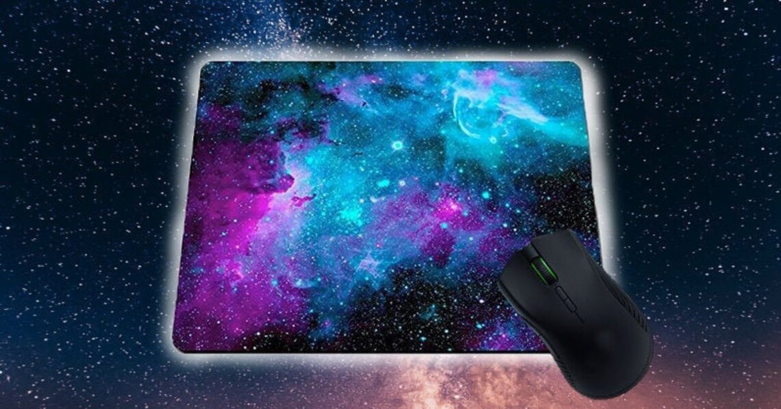 Custom Mouse Pad Galaxy Gaming Mouse Pad Etsy