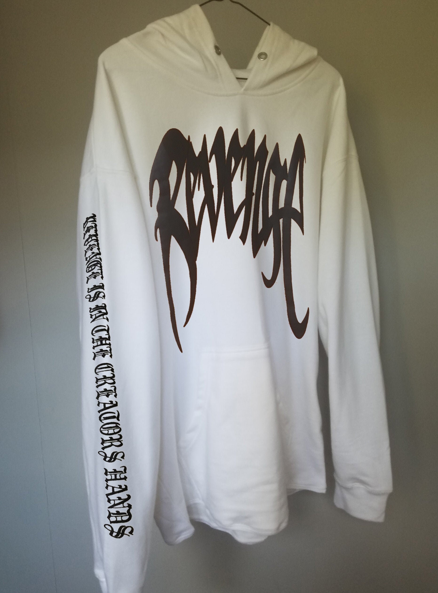 Xxxtentacion White Revenge Hoodie W Necktag Etsy 