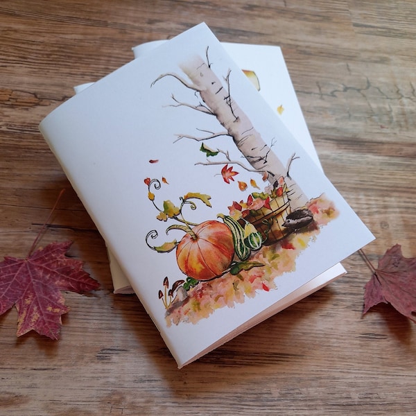 Carnet de notes automne, A6, Papeterie,automne hiver notebook
