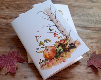 Notebook autumn, A6, Stationery, autumn winter notebook