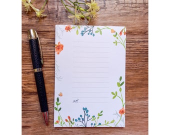 Field flower notepad