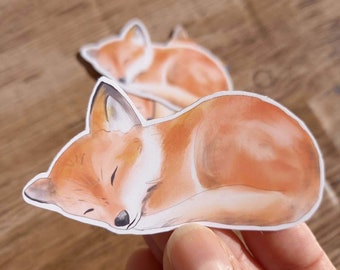 Stickers "Fox" for scrapbooking, bullet journal, card