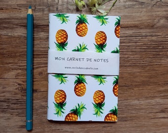 Carnet de notes Motif ananas, A6, Papeterie, notebook