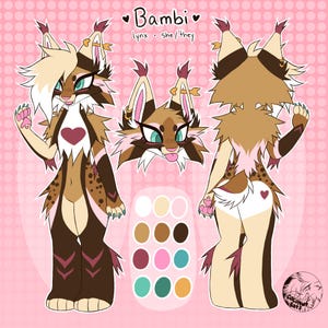 furry reference sheet commissions (READ DESC)