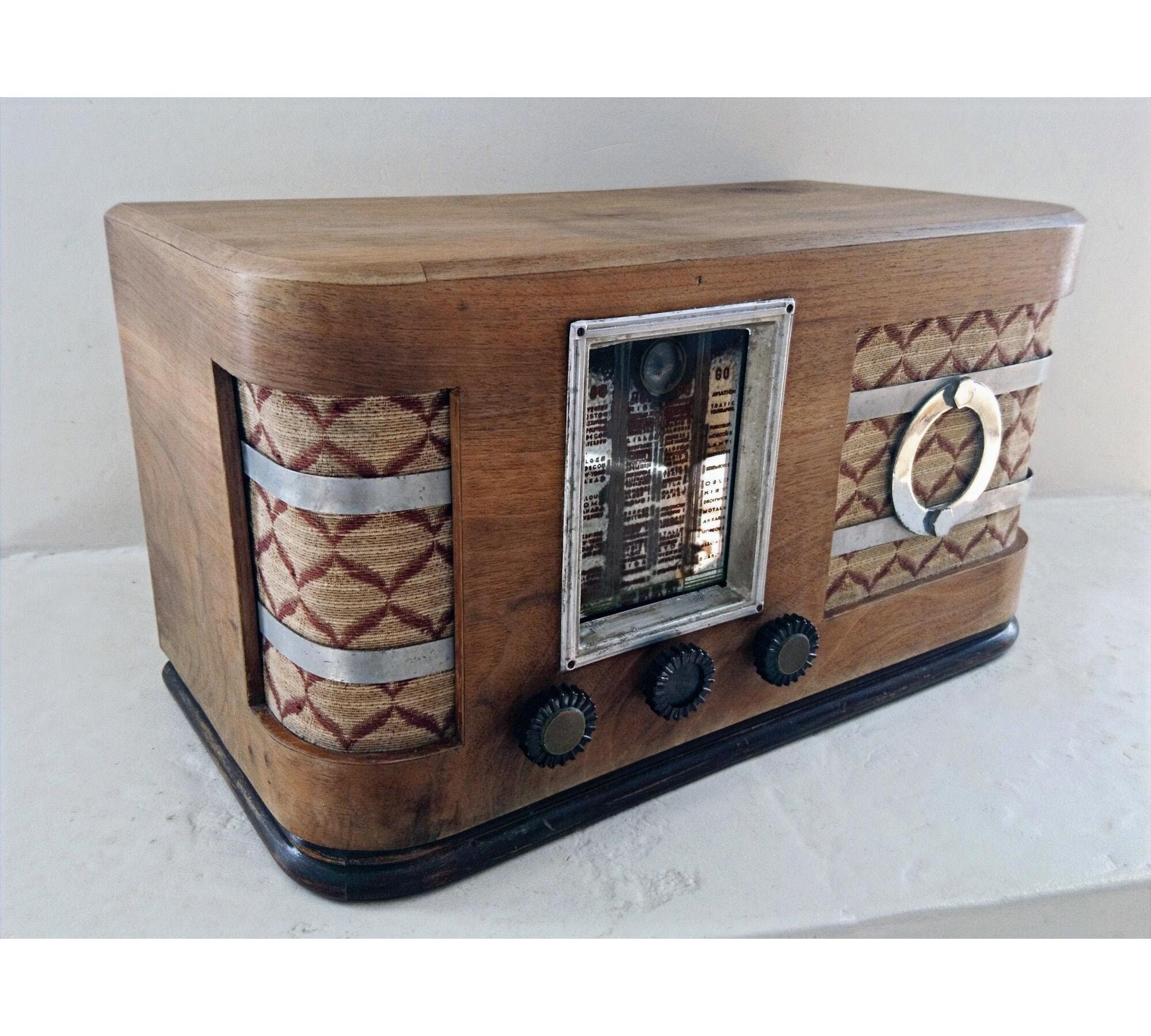 Radio TSF Bluetooth Vintage Marconi France Années 50 - Modifiée Bluetooth
